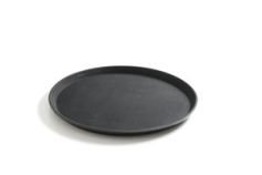 Servirovací podnos - okrúhly / čierny 410mm